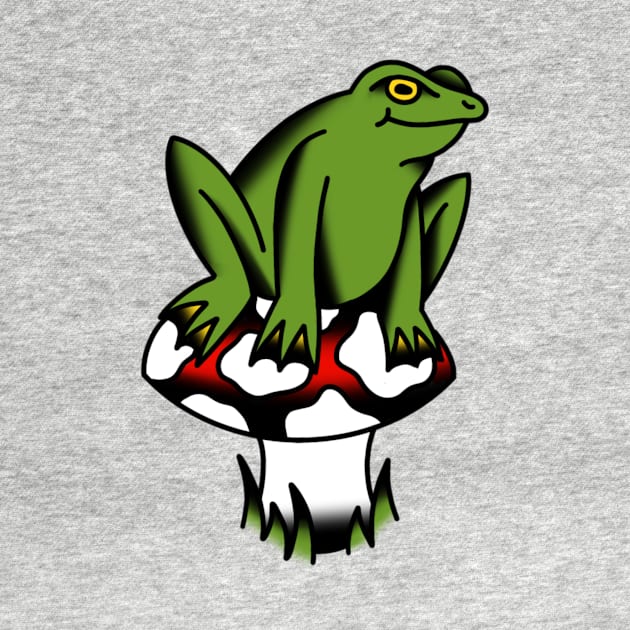 Toadstool Frog by drawingsbydarcy